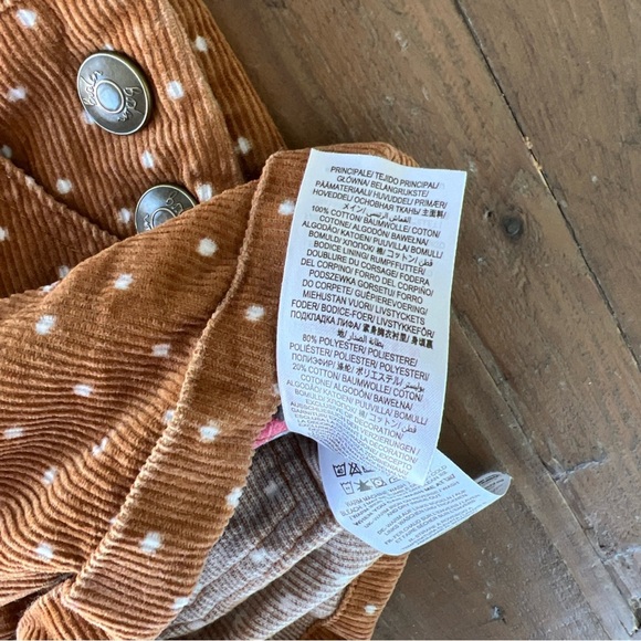 Mini Boden critter corduory hedgehog embroidered short overalls - Picture 5 of 8